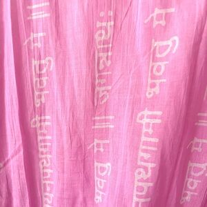 Cotton Pink HINDU MANTRA SCARF